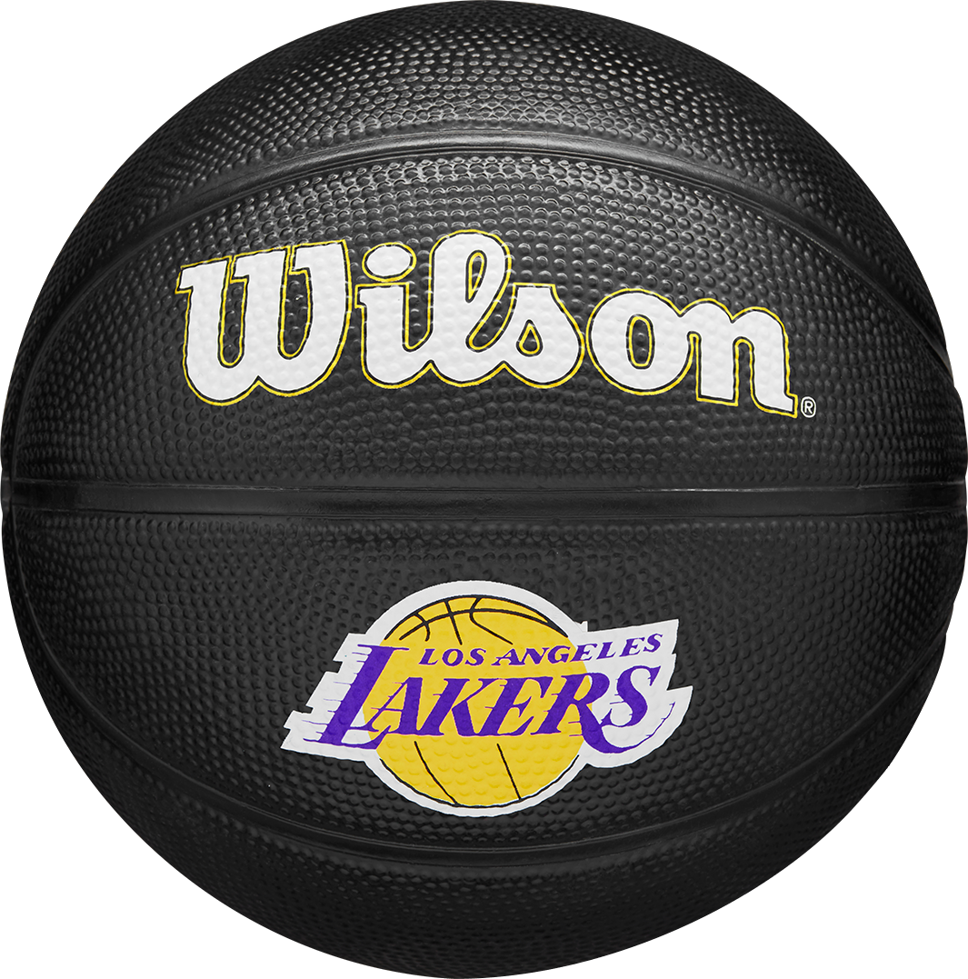 Basketball WILSON "NBA TEAM TRIBUTE MINI" Gr. 3, schwarz, Bälle, 3, Gummi, Basketball, für Erwachsene, mit griffiger Haptik, aus Gummi, robuste Ausführung