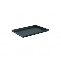 Rechteckiges Backblech mit ausgestellten Ecken, blaues Eisen, 30 x 23 cm, H 3 cm, Paderno