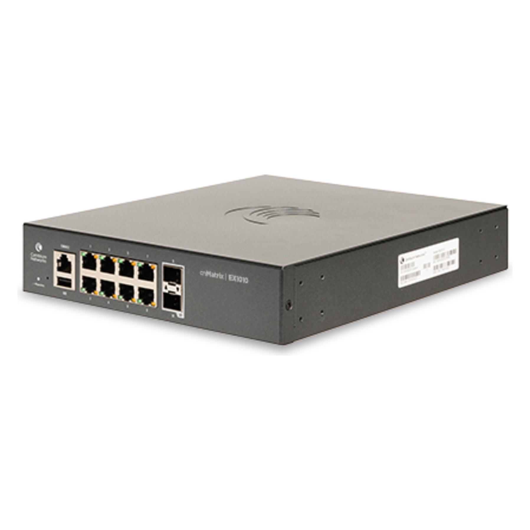 Cambium Networks cnMatrix EX1010 Intelligent Ethernet Switch 8 1-Gbps and - Switch - Glasfaser (L (10 Ports) (MX-EX1010XXA-E)