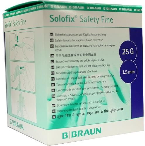 Solofix Safety Fine Lanzetten 25gx1,5mm