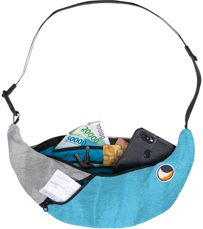Ticket To The Moon  - Sling Bag Original Sky Blue Frosty Grey - Sac banane