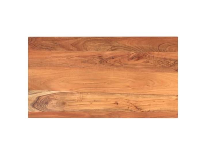 Favemtsl Tischplatte 110x50x3,8 cm Rechteckig Massivholz Akazie Robuste Ersatzplatte mit rustikaler Maserung für DIY-Möbel im Essbereich oder Gastronomiebereich.