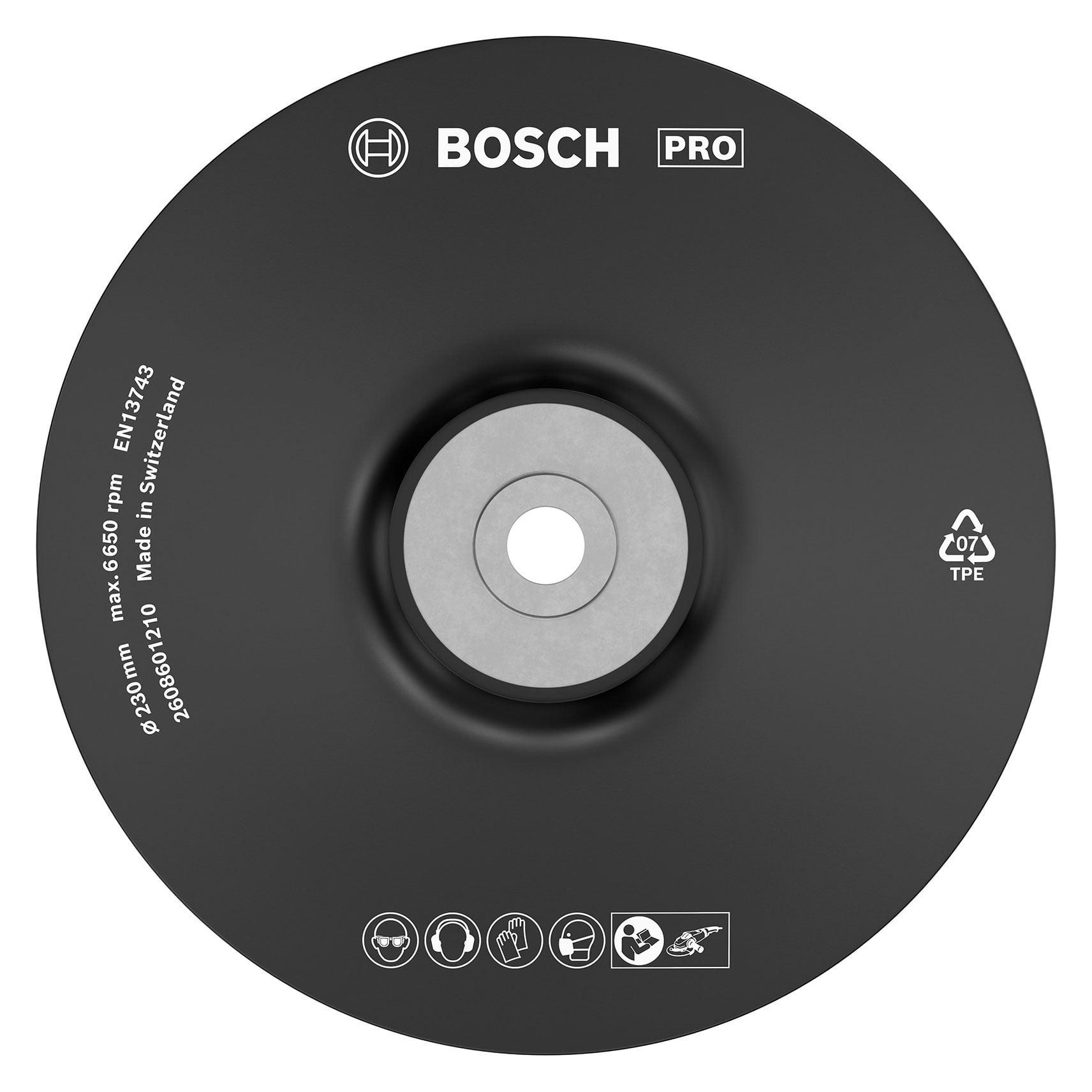 Bosch Professional Zubehör PRO Backing Pad weich, 230 mm, M14, weich (2608601210)