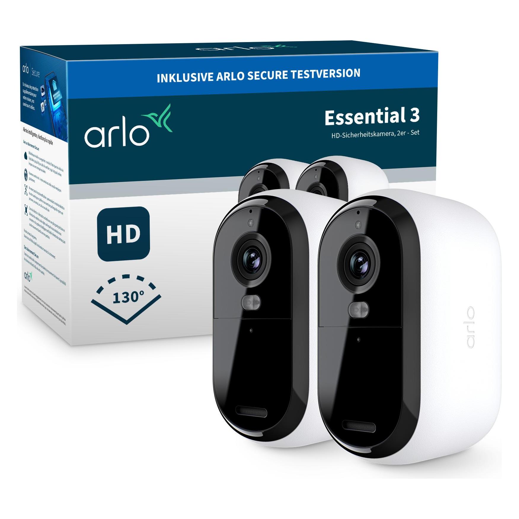 Arlo Essential 3 2er Set (1920 x 1080 Pixels) (VMC2280-100EUS)