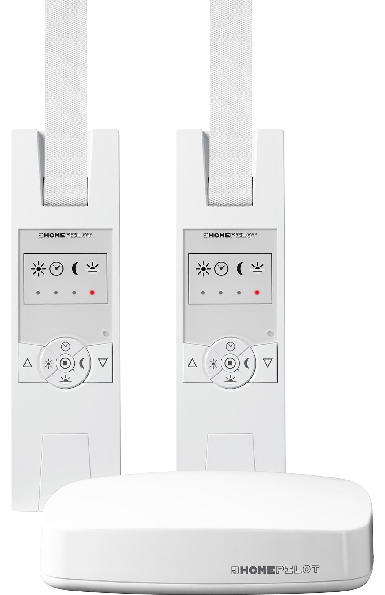 Homepilot Starter Set Smarte Beschattung- 2 Gurtwickler RolloTron Classic smart