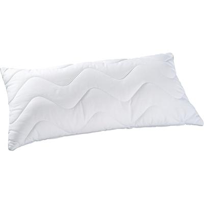 Synthetikkopfkissen KBT BETTWAREN "Body Soft Kopfkissen", weiß, B:40cm L:80cm, Bezug: 52% Polyester, 48% Baumwolle, Kopfkissen