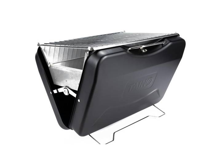 Taino Koffergrill MOX Schwarz, Metall, 45.5x31.5x30 cm, Grills, Holzkohlegriller