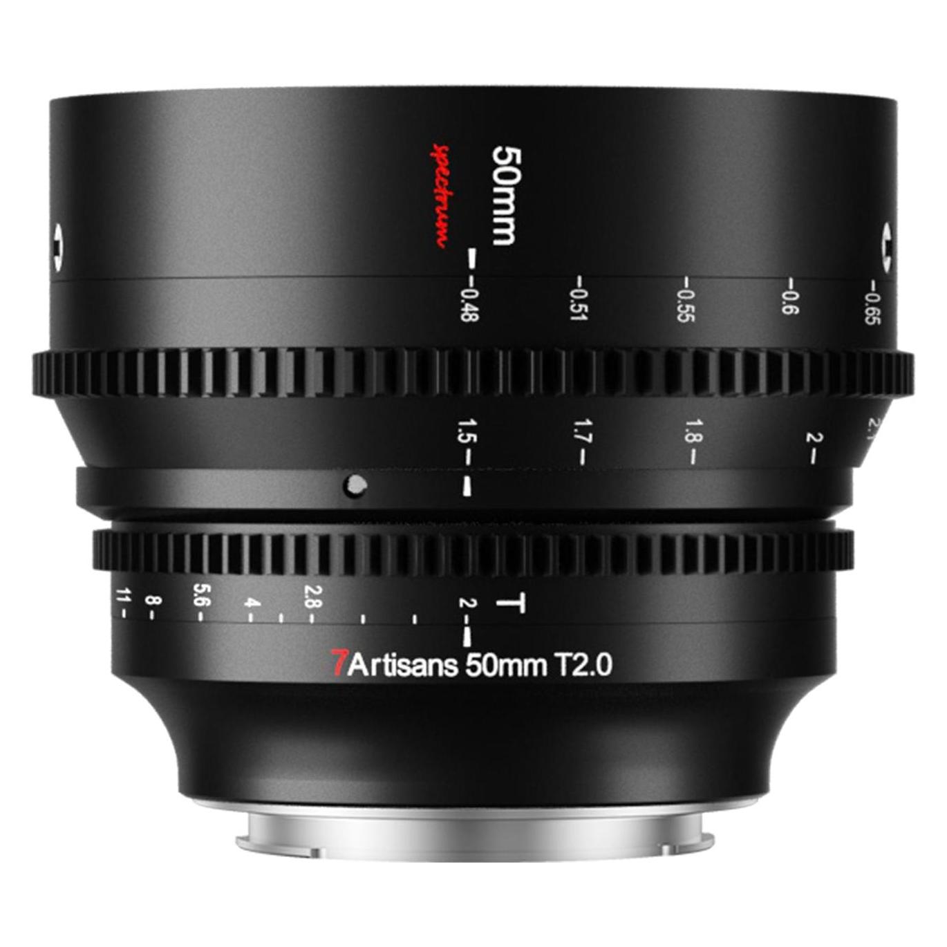 7artisans Spectrum 50mm T2.0 Canon RF (Canon RF, Vollformat) (C503B)