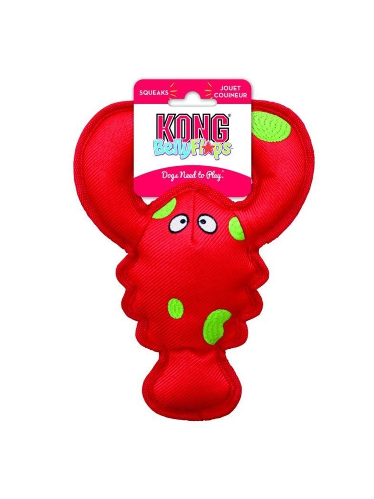 KONG Toy Belly Flops Lobster