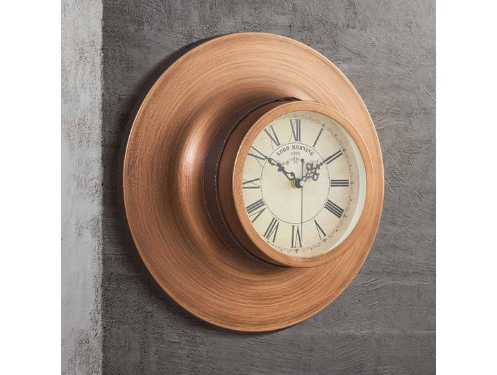 Style américain rétro chapeau horloge murale 15 pouces horloge numérique Style européen Villa muet Quartz horloge couloir murale montre décor à la maison