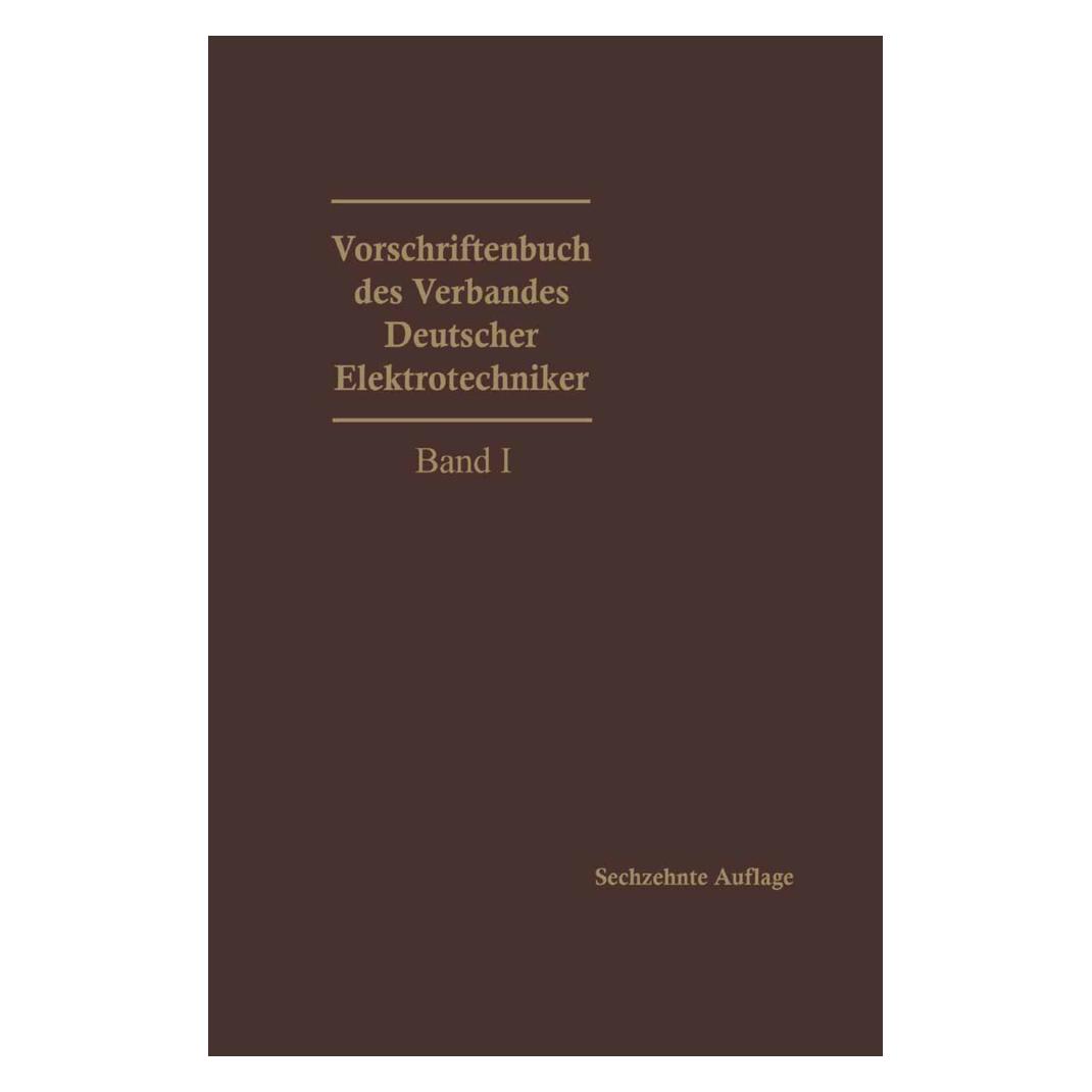 Springer Vorschriftenbuch des Verbandes Deutscher Elektrotechniker (Deutsch, Softcover, Generalsekretariat des VDE) (55561776)