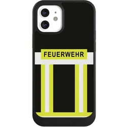 Nivocase Hülle für Apple iPhone 12 Handyhülle NIVOcore Case Schwarz Beruf Feuerwehr Feuerwehrmann (Apple iPhone 12), Smartphone Hülle, Schwarz