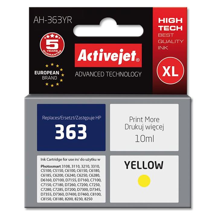 Activejet for Hewlett Packard No.363 C8773EE (Y) (AH-363YR)
