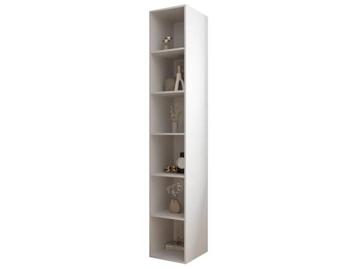 MEBLE KRYSPOL Inova 1 Bücherregal - Bibliothek Regal Säule - Aufbewahrungsmöbel - für Wohnzimmer, Schlafzimmer, Kinderzimmer - 236,7 x 40 x 45 cm - Weiß