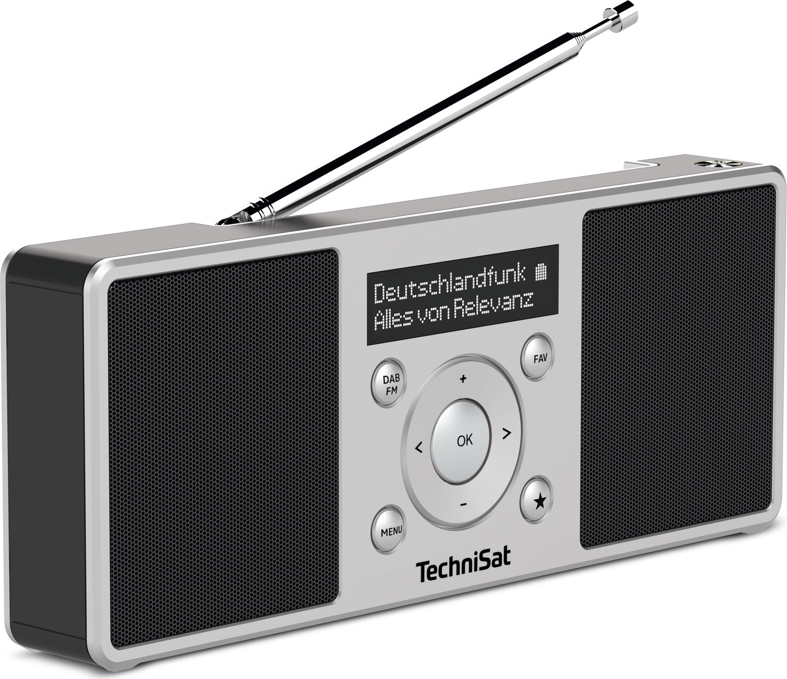 TechniSat DIGITRADIO 1 S Draagbare Radio met DAB+, FM en VHF, OLED-display