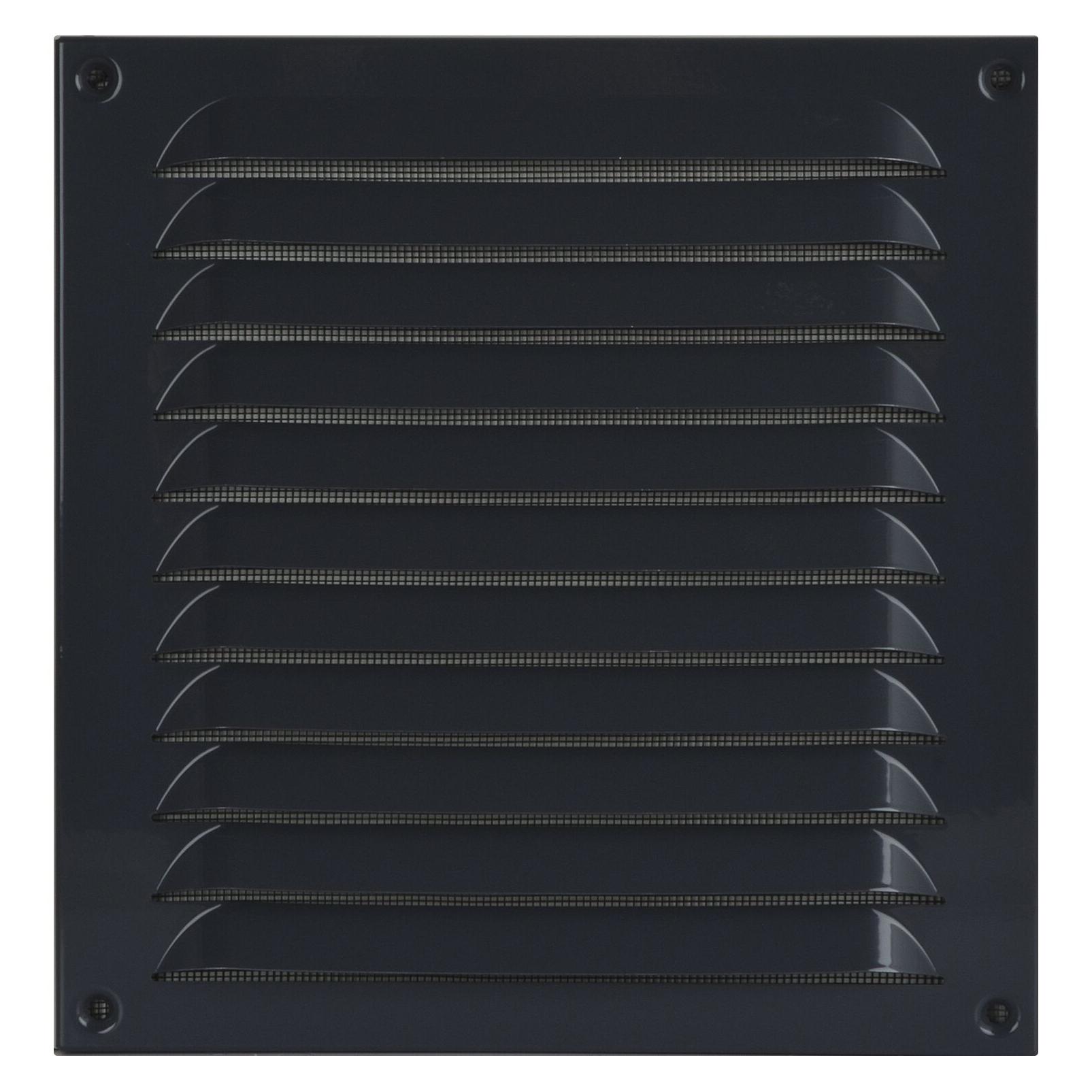 Upmann Wetterschutzgitter aufschraubbar eckig 230x240 mm Alu grau (42724669)