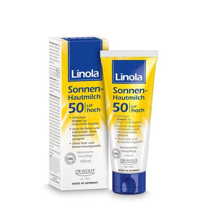 Linola Sonnen-Hautmilch LSF 50 100 ml Milch