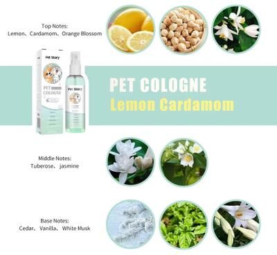 Inspire Select Premium Dog Grooming Spray Long Lasting Dog Cologne Deodorizer & Pet Cleaning Freshener pet Story Lemo Xiang