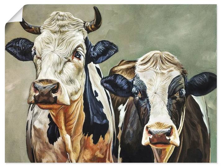 Wandbild ARTLAND Moo-Ment , farbe bild(er): grün, B:40cm H:30cm, Papier, Bilder, Wandbild, als Alubild, Leinwandbild, Poster, Wandaufkleber in verschied. Grössen