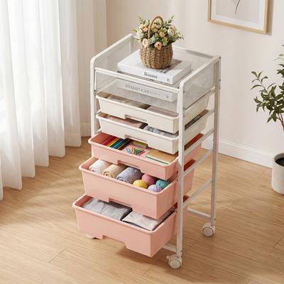 BLUEBELL 5 Drawer Rolling Storage Cart Mobile Drawer Carts Utility Cart