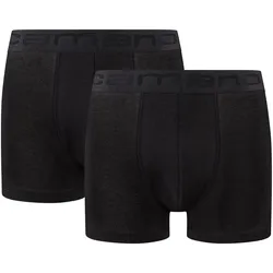 2er Pack camano Comfort Bamboo Boxershorts Herren 9999 - black XXL