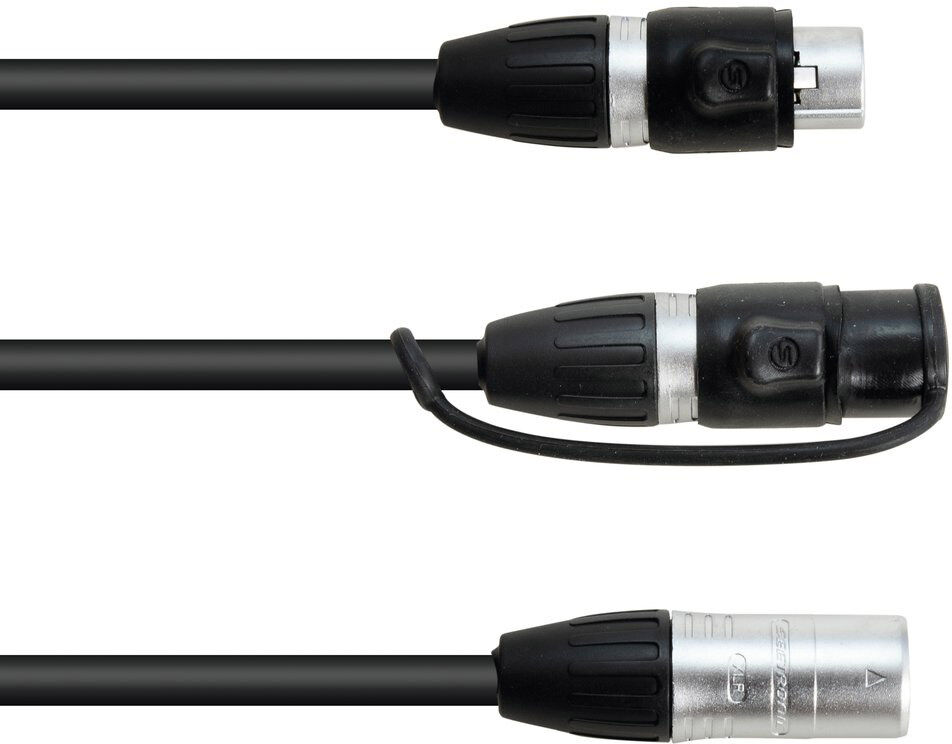 EuroLite Adapterkabel Dmx Ip Xlr 3pol(M)/2xip Xlr 3pol(F)