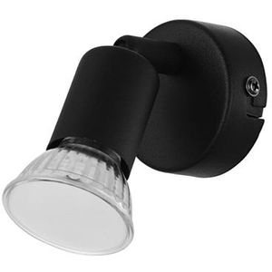 Eglo Wandleuchte Buzz Spot, aus Stahl, für innen, 230 V, schwarz, warmweiß, mit LED