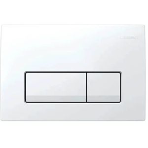 Geberit Geberit Betätigungsplatte Delta50, aus Kunststoff, für WC, für  Delta UP, 2-Mengen-Spülung, weiß
