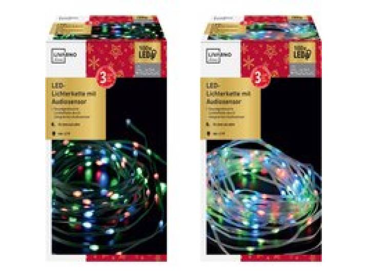 LIVARNO HOME Guirlande lumineuse à LED avec capteur audio