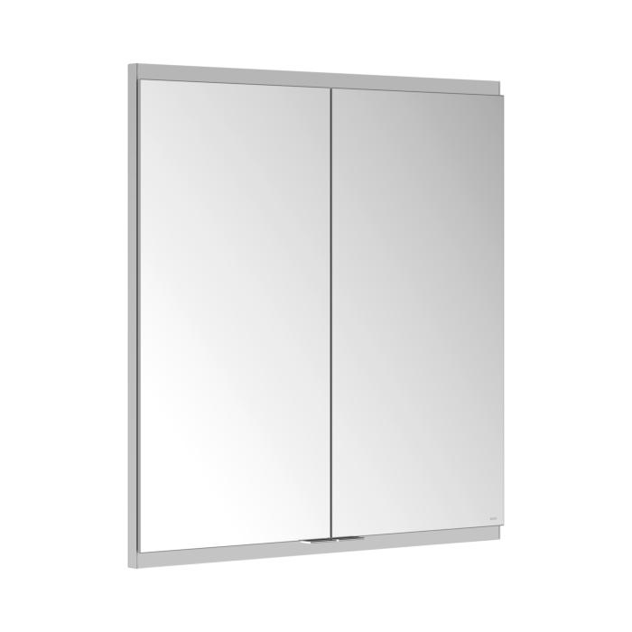 Keuco Royal Modular 2.0 Spiegelschrank 800200070000300 700 x 700 x 120 mm, 1 Steckdose, 1 Doppel-USB-Ladestelle, Wandeinbau, 2-türig