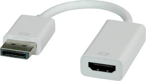 Roline DisplayPort / HDMI Adapterkabel DisplayPort Stecker, HDMI-A Buchse 0.15 m Grau 12.03.3134 DisplayPort-Kabel