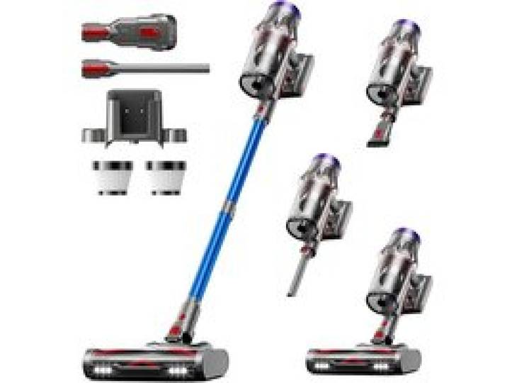 Aspirateur Balai Sans Fil 650W/55Kpa 65Min Pour Sols Durs/Animaux/Voiture[BI16]