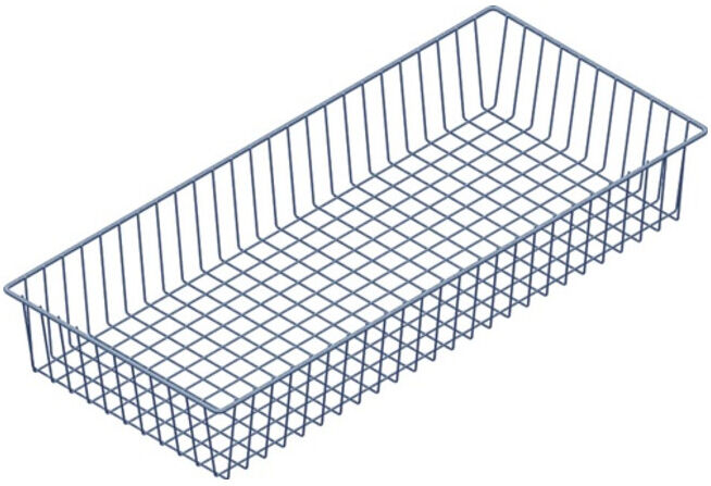 Système d'éléments Panier métallique H.120mm W.800mm D.350mm Whitealu.m.m.2 Supports ; Element System (10705-00003)