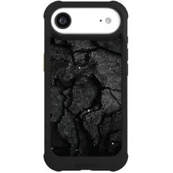 Nivocase Hülle für Apple iPhone Air Stossfeste Handyhülle NIVOmax Case Schwarz Beton Stein schwarz (Apple iPhone Air), Smartphone Hülle, Schwarz