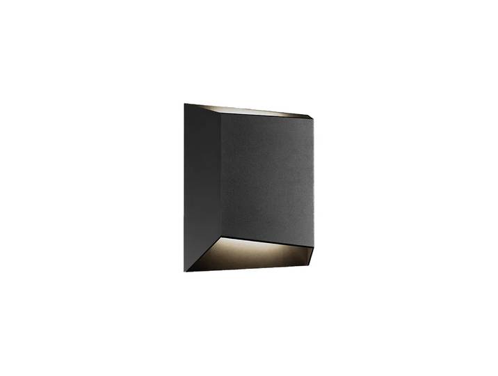 Light-Point Facet W2 muurlamp black