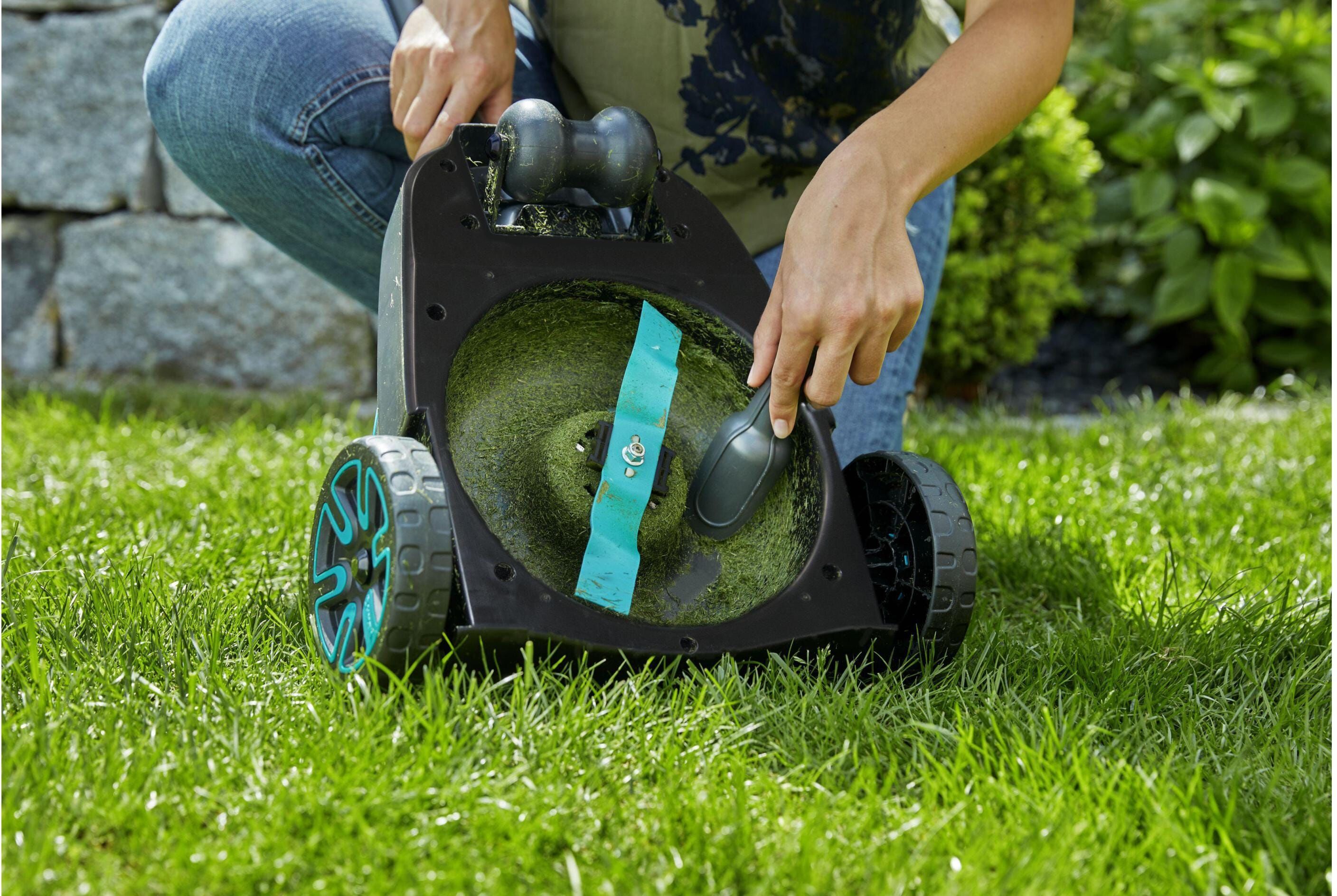 Rasenmähermesser GARDENA "(für Artikel 5023)", blau (bunt), L:30cm, Messerklingen, Rasenmähermesser bunt Einheitsgröße