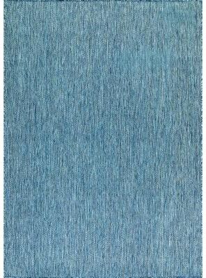Beverly Rug Aloha Washable Solid Indoor Outdoor Area Rug Patio Deck Living Room