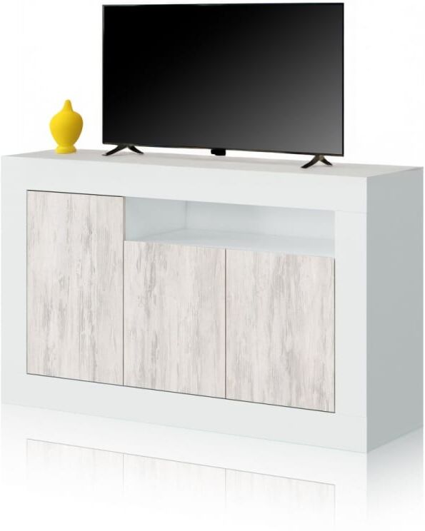duehome Aparador melamina blanco artik   blanco velho