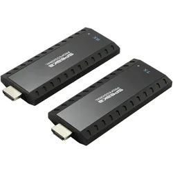 SpeaKa Professional HDMI HDMI-Funkübertragung (Set) über Heimnetzwerk (IP-basiert) 30m, Switch Box