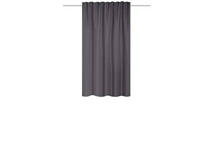 HOMEbasics 85315 John Struktur-Verdunkelungsvorhang verschieden farbig, Farbe:anthrazit, Größe:145 x 135 cm