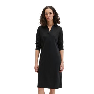 Jerseykleid MARC O'POLO "aus fließendem Soft-Touch-Jersey", Damen, Gr. S, Normalgrößen, ohne Ärmel, schwarz, Obermaterial: 68% Viskose, 32% Polyester, unifarben, slim fit lang, Kleider Jerseykleid