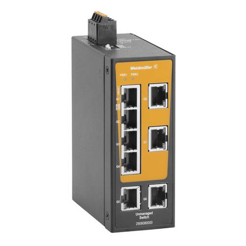 Weidmüller 2908080000 IE-SW-BLB-08-8GT Netzwerk Switch 10 / 100 / 1000MBit/s