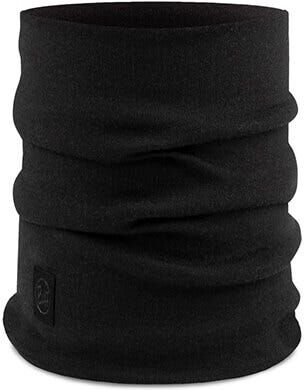 Buff Merino Heavyweight Solid Black Tubular Neckwear