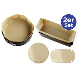 Backform Zuschnitt 2er Set - braun