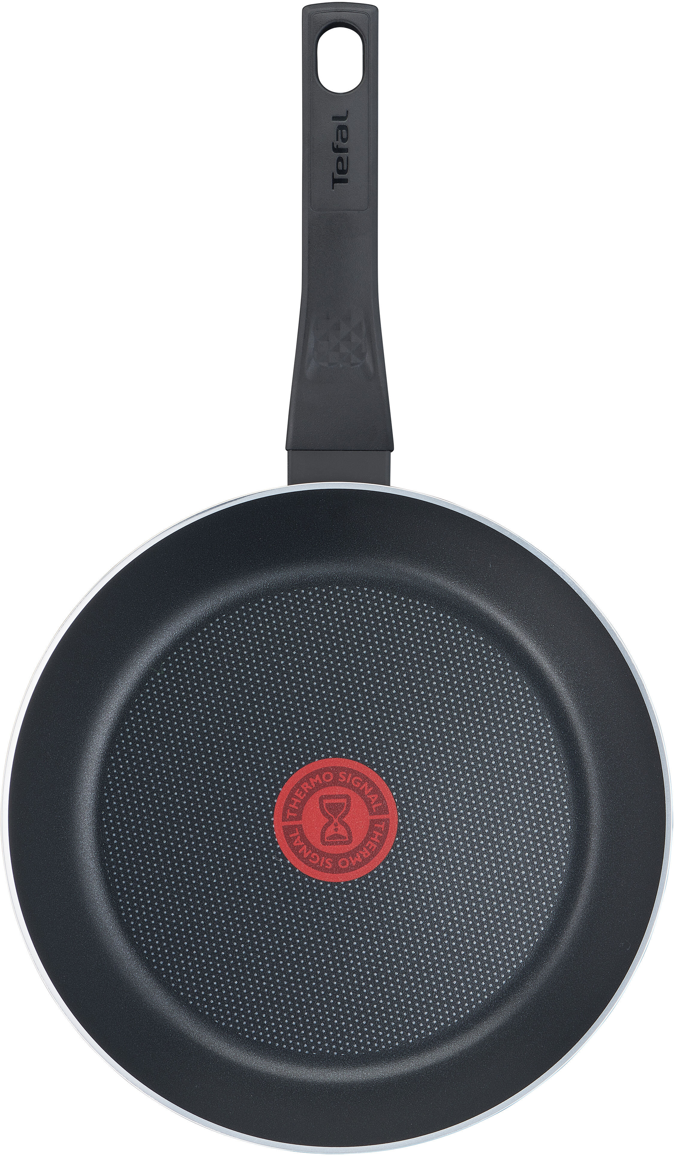 Bratpfanne TEFAL "Easy Cook & Clean mit Antihaftbeschichtung, nicht induktionsgeeignet", schwarz, H:4cm Ø:24cm, Pfannen, Bratpfanne, Thermo-Signal bei idealer Brattemperatur, Made in France
