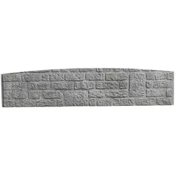 Beckers Betonzaun Standard Bogen-Motiv Romania 200x45x3,5 cm grau