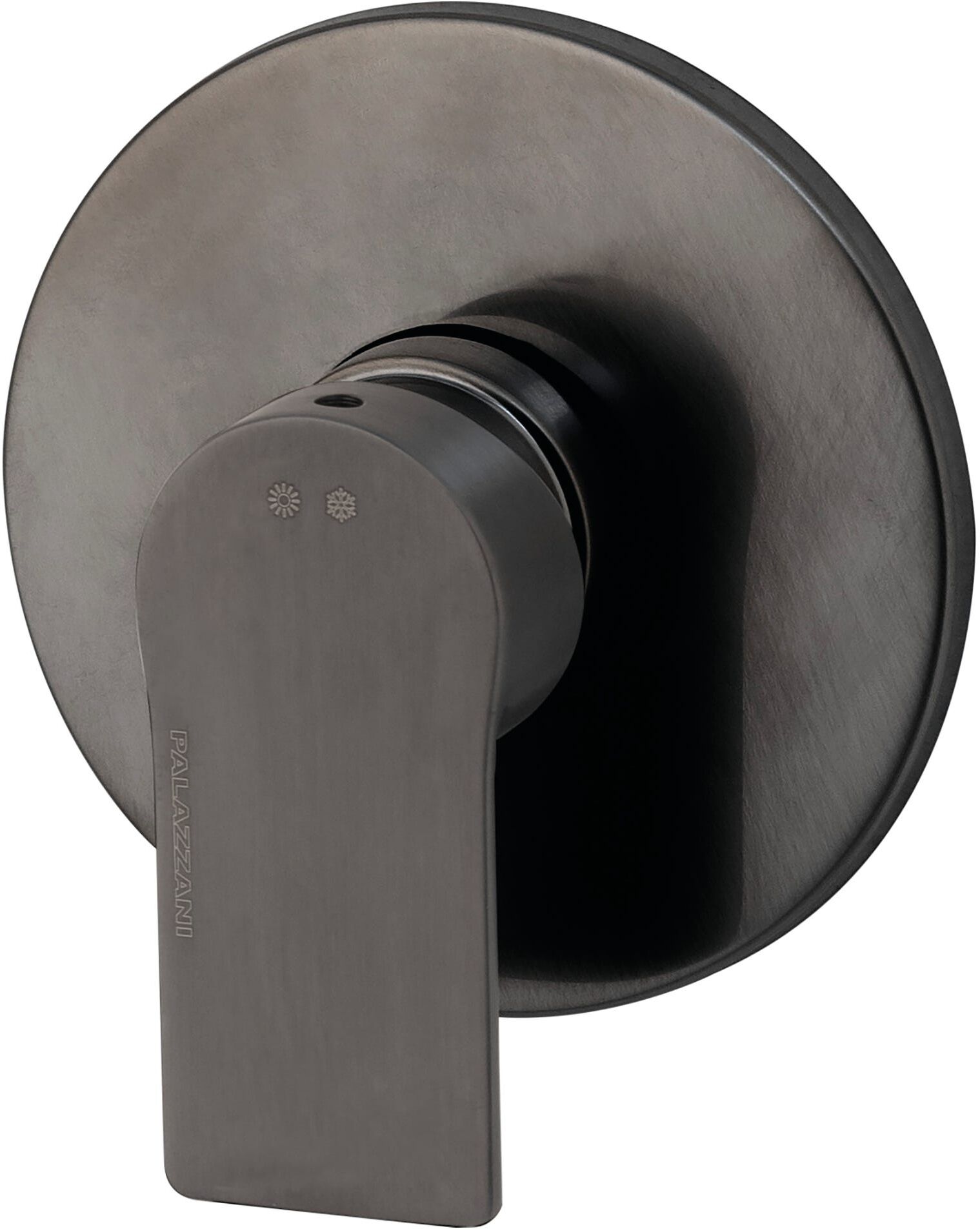 Palazzani MISCELATORE DOCCIA INCASSO  QUATTRO GUN METAL CARTUCCIA Ø 35 mm