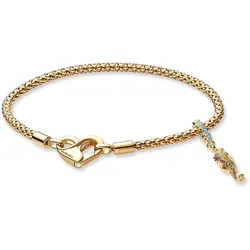 Pandora 28910 Damen-Armband Geschenkset Seepferdchen Goldfarben, 20 cm