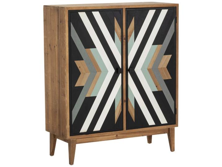 Livetastic Kommode, Mehrfarbig, Holz, Tanne,Tanne,Tanne, massiv, 2 Fächer, 100x120.5x42 cm, Wohnzimmer, Kommoden & Sideboards, Kommoden