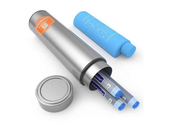 LuxusKollektion Kühltasche Insulin Kühltasche Pen Tasche Travel Case 2 bis 8 Grad Silber